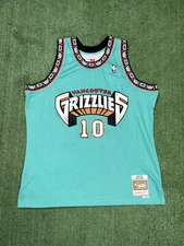 Mitchell Ness Vancouver Grizzlies Mike Bibby Authentic Swingman Jersey Teal NBA