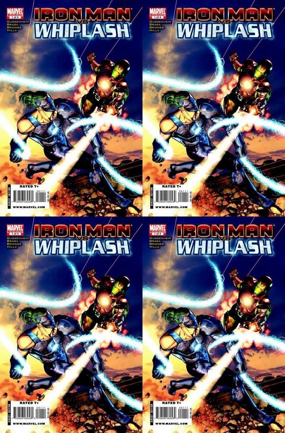 Iron Man vs Whiplash #1 (2010) Limited Series Marvel Comics - 4 Comics