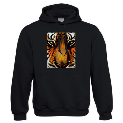 EAKS  Hoodie Motiv: ''Tiger (Panthera tigris)'' Kapuzenpullover Hoody Raubkatze