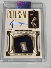 2023 National Treasures - Colossal Material Signature Gold Jackson Merrill /49.