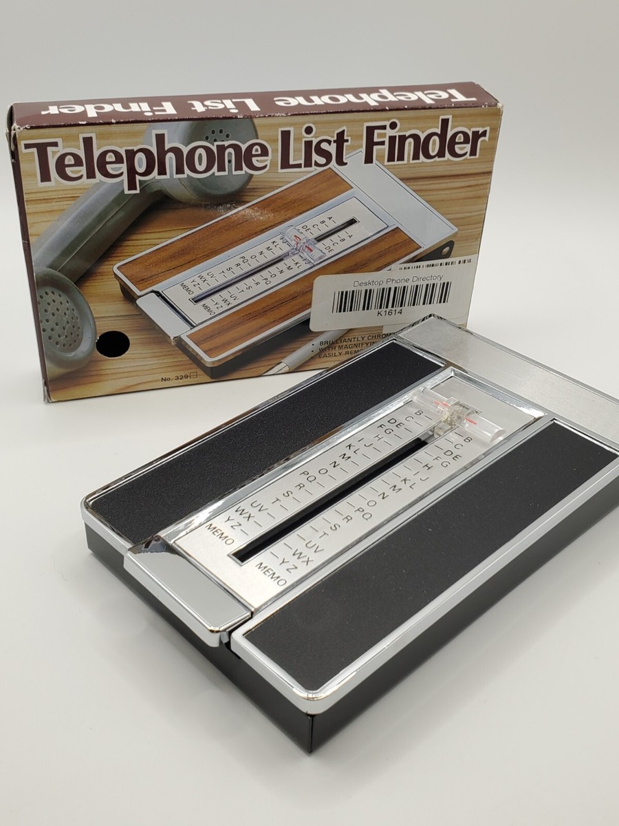 443。ページ Telephone List Finder Vtg Flip Up Phone Number Address Book Index