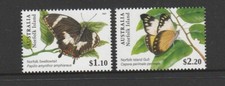 NORFOLK Island - 2021 BUTTERFLY design set of 2 MNH - Insects, Wildlife , Nature