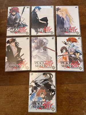 Peace Maker DVD Complete Series Vol 1-7 ADV Films Japanese Anime NO BOX (43G
