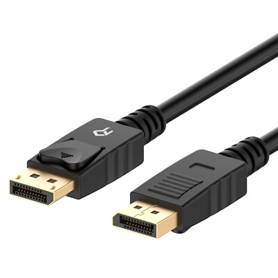 Rankie DisplayPort (DP) to DisplayPort (DP) Cable, 4K Resolution, 3 m, Black