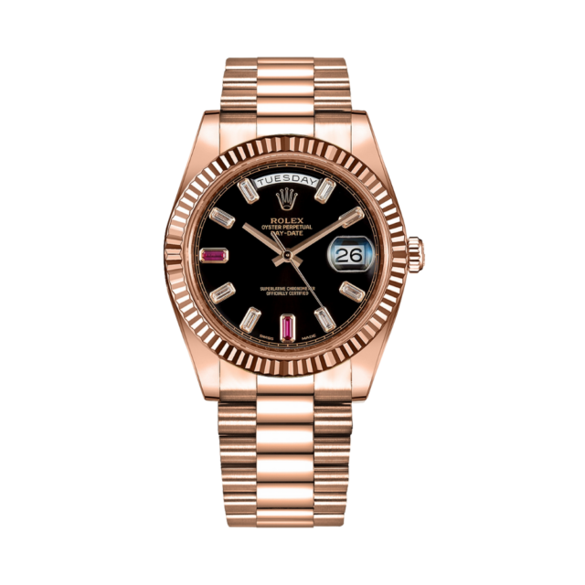 Rolex Day-Date II Men's Black Watch 
