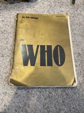 The Who anthology pvg songbook piano vocal guitar chords