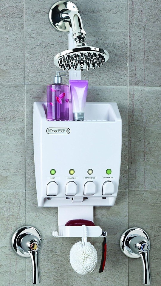 Better Living UltiMate 4 Shower Caddy Shampoo and Soap Dispenser, 4 x