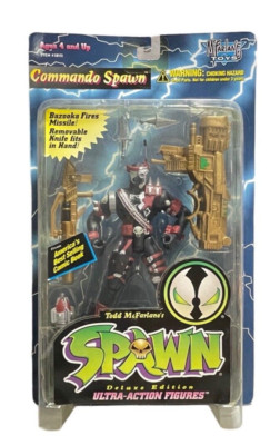 McFarlane Toys Commando Spawn Deluxe edition action figure 1995 VTG Sealed 6''