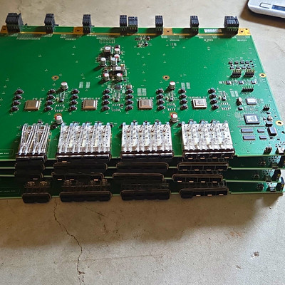 BE0-100 ×4 Multilayer FR-4 PCB Board 12V PCB Mount 2-Row 8 Tie-Points 47.62mm