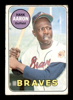1969 Topps #100 Hank Aaron   G/VG X3315614