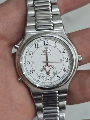Vintage 70er Seiko Quarz Chronograph 8M25-8030 Japan Made Uhr - funktioniert nicht