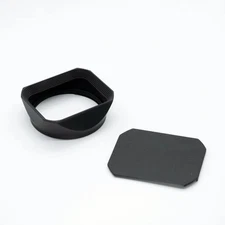 Square Bayonet Lens Hood & Cap for Sigma 17-40mm f/1.8 DC Art, Hard Plastic 