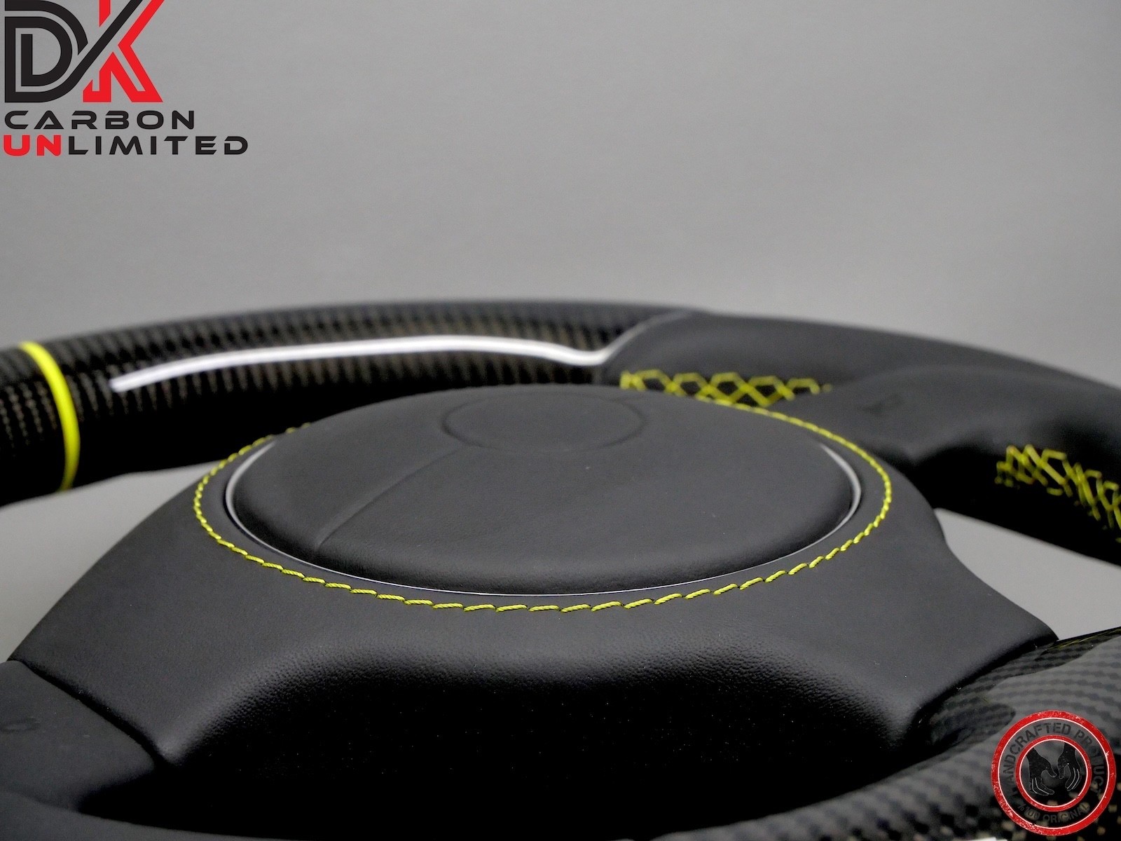 Lamborghini Murcielago LP640 LP650 LP670 Yellow Ring Carbon Steering Wheel v3