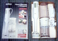 Braun Hand Held Blender & Chopper Model MR 380 New in Box Gourmet Edition