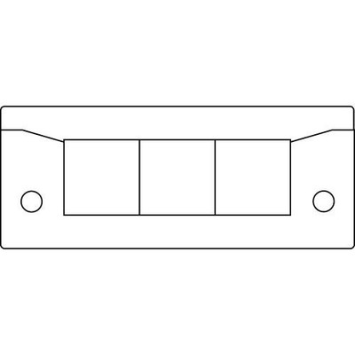 1PC ICOTEK CORP 48258 Split Multi Cable Transit Frames, KEL-ER-E 3, Black