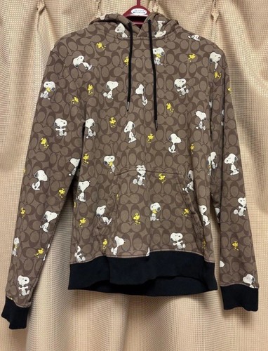 PEANUTS SNOOPY m219 Coach Muster Hoodie Herren M empfohlen für Damen - Bild 3 von 4
