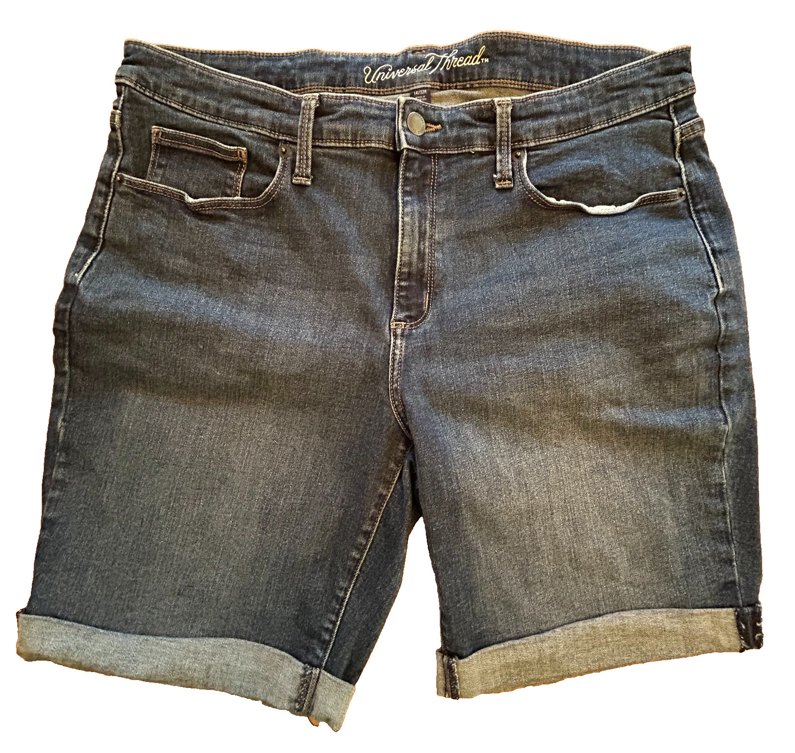 Universal Thread Womens Stretch Denim Bermuda Sho… - image 1