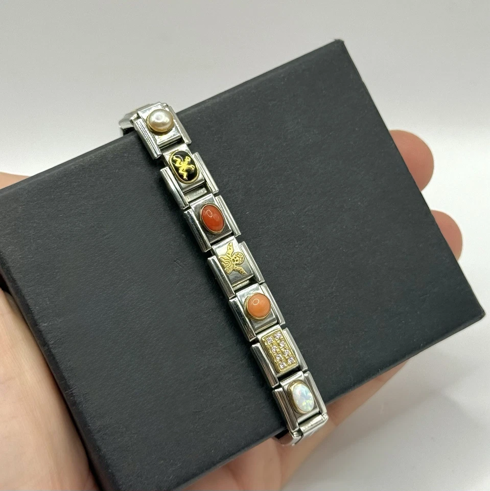 Nomination Armband – Edelstahl mit Edelsteinen, Perle,Opal,Edelsteine - Bild 3 von 4