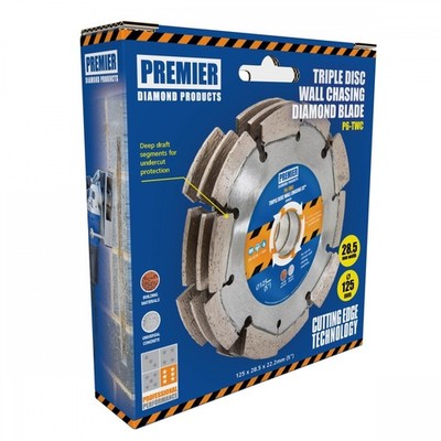 Premier Diamond 125 mm P6-TDWC dreifachwandige Ziselscheibe