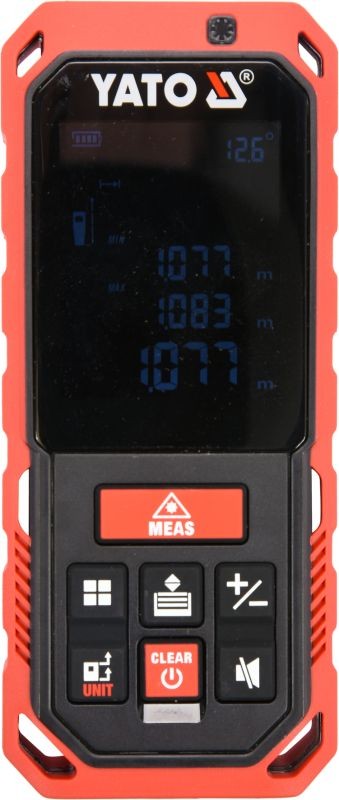 Yato Laserentfernungsmesser - Usb - Reichweite 0,2–40 M - Genauigkeit 2 Mm - 10 Modi (Flächenberechnung) - Bild 2