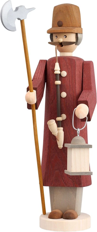 SEIFFENER VOLKSKUNST EG SCHAUWERKSTATT Räuchermann Nachtwächter bunt HxBxT = 31x13x18cm NEU Rauchmann Räucherfigur Räuc