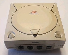 Sega Dreamcast White Console System PARTS OR REPAIR NO VIDEO