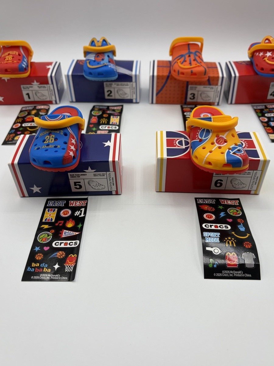2026 McDonald's Happy Meal All American Game x Crocs Key Chain
