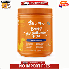 Zesty Paws 8-in-1 Multivitamin Bites for Dogs, Chicken Flavor Soft Chew, 250 Ct