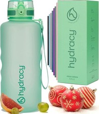 Hydracy 2 Litre BPA Free Sports Bottle with Time Marker & Fruit Infuser - Leak P