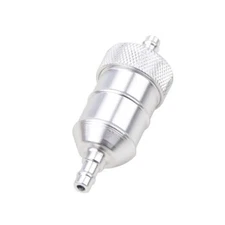  Aluminum Fuel Gas Filter for Mini Pocket Bike Motorcycle ATV Silver