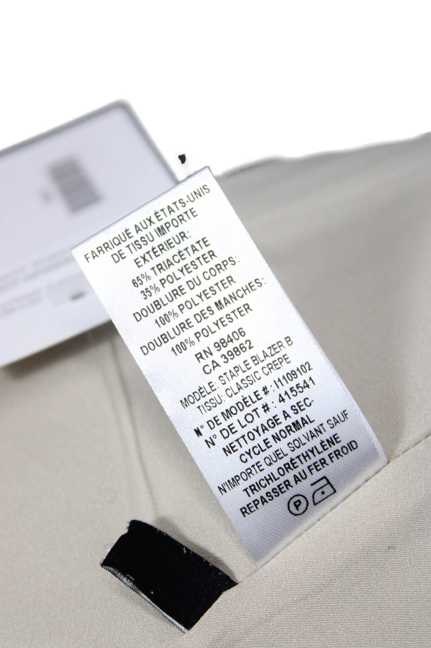 Theory Womens Solid Notch Collar Button Up Blazer… - image 8