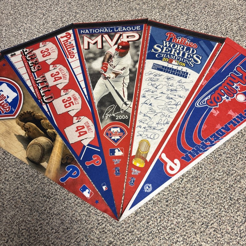 Philadelphia Phillies Pennant Lot (5) World Series, Howard, MVP