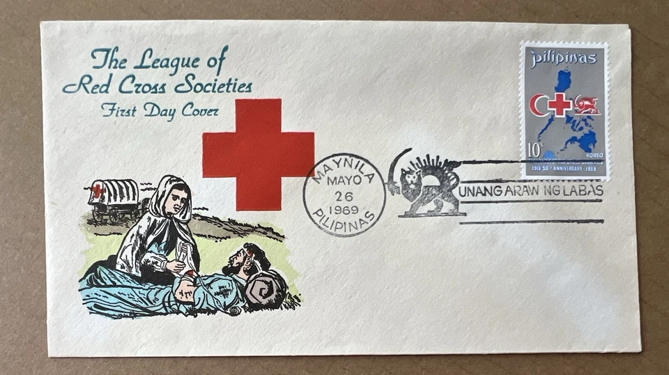 Filipinas Cruz Roja y TB Salud FDC Lote • 1963-1974 Asuntos Humanitarios Foto 3 de 4