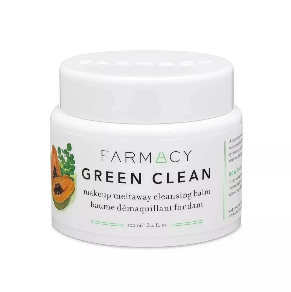 Farmacy Green Clean Makeup Remover Balm 3.4 oz (100mL) - Natural Cleanser - Image 2 of 4