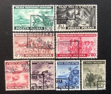 Poland Stamps.Free Polish partisans in Great Britain WWI1 1944 Used.23 A