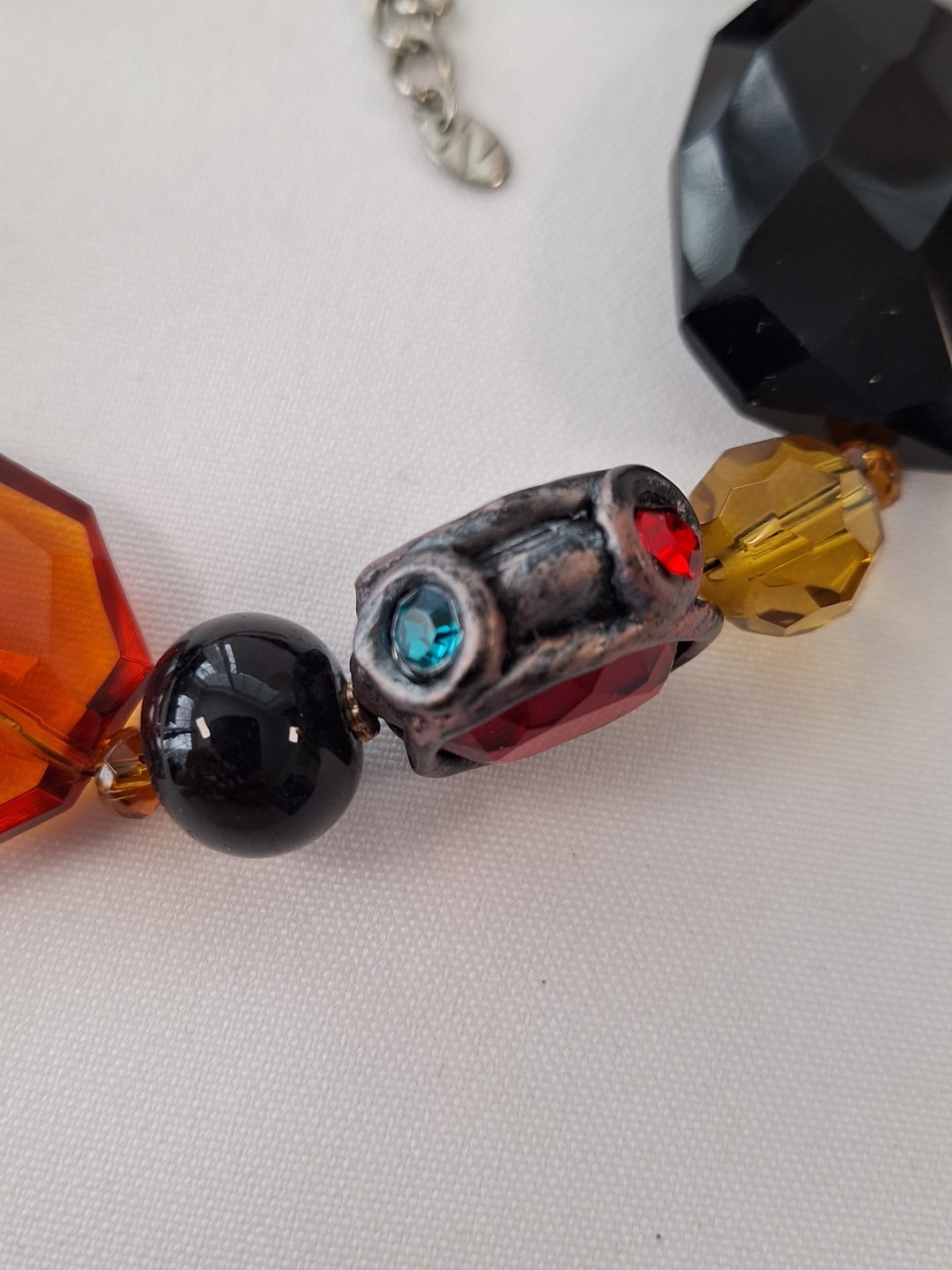 Unique Material Multicolor Boho Style Beaded Chun… - image 12