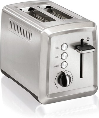 Hamilton Beach 2 Slice Toaster with Extra-Wide Slots, Bagel Setting, Toast Boost