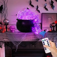 Hexenkessel Deko Mit Bubble Lichtkugel Und Fernbedienung 8 Modi FüR Halloween