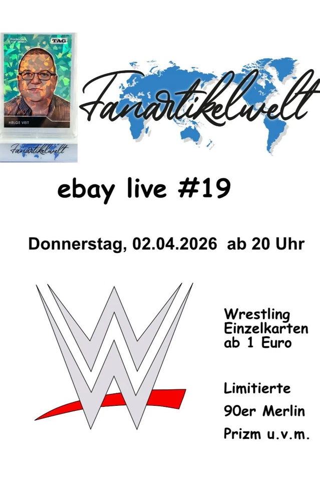 eBay Live #19  Wrestling Einzelkarten
