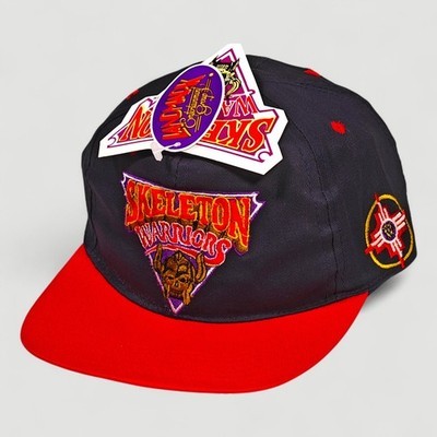Skelett Krieger Vintage 90er Snapback Erwachsene Mütze Brandneu Mit Etikett Wahrzeichen