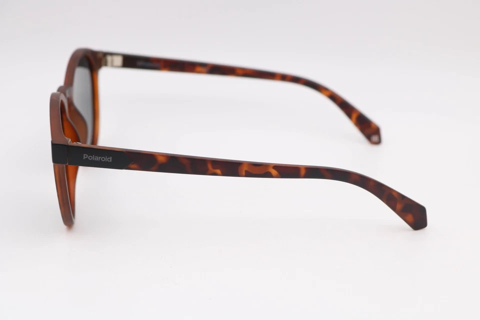 Круглые поляризованные солнцезащитные очки Polaroid Pld6034/S N9Pmatt Havana/коричневые 51-21-145 - Изображение 3 из 4