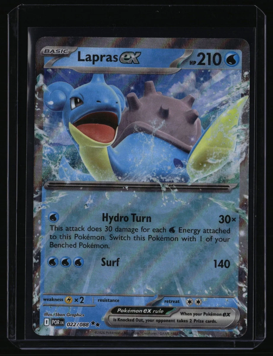 lapras ex pokemon card price Amazon.com: Pokemon - Lapras ex 158/142 - Stellar Crown