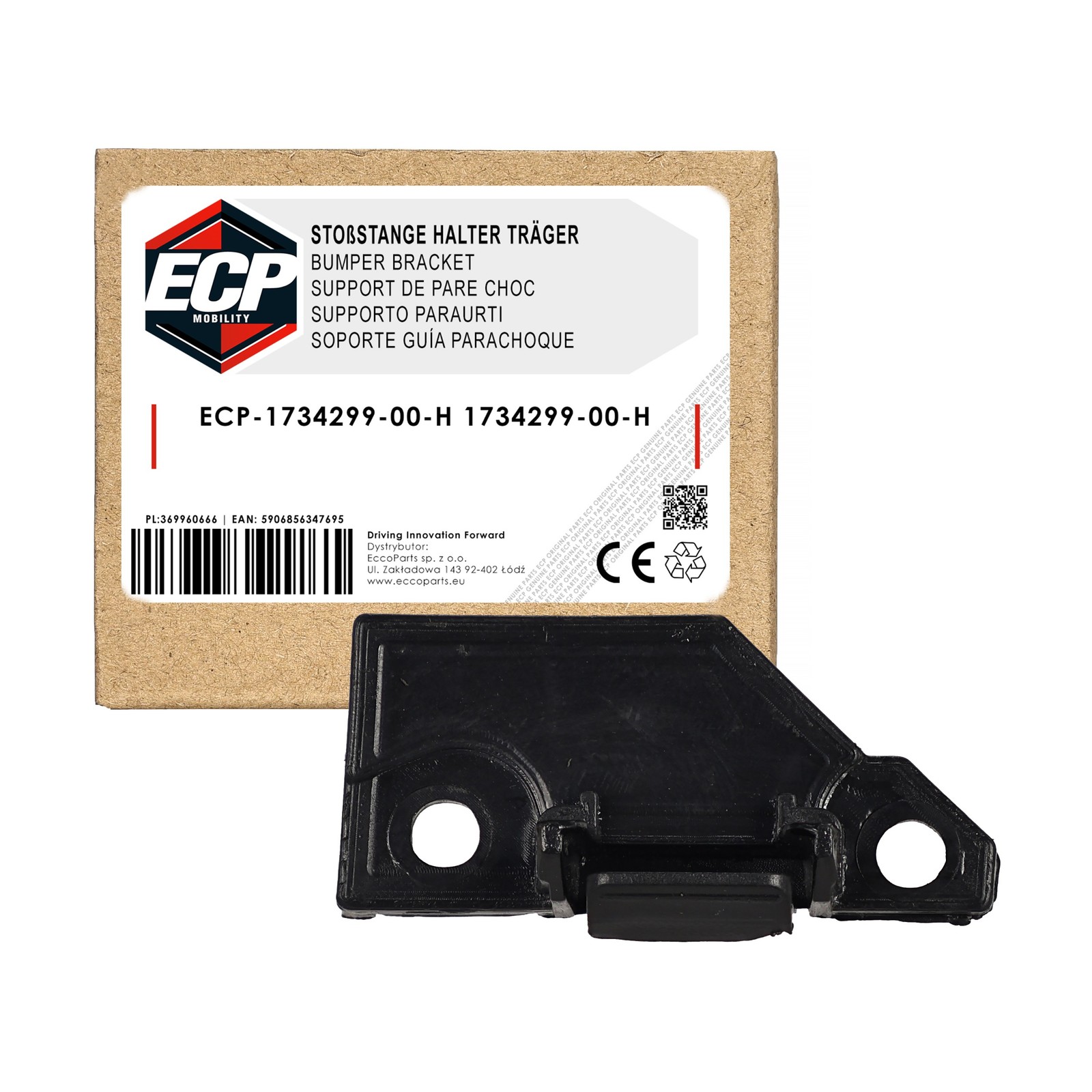 Support gauche de pare-choc avant 1734299-00-H : fixez le jeu d'aile sur Tesla Model 3