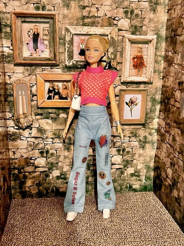 VETEMENTS Vestiti per bambole fatti a mano top e jeans per bambole alla moda