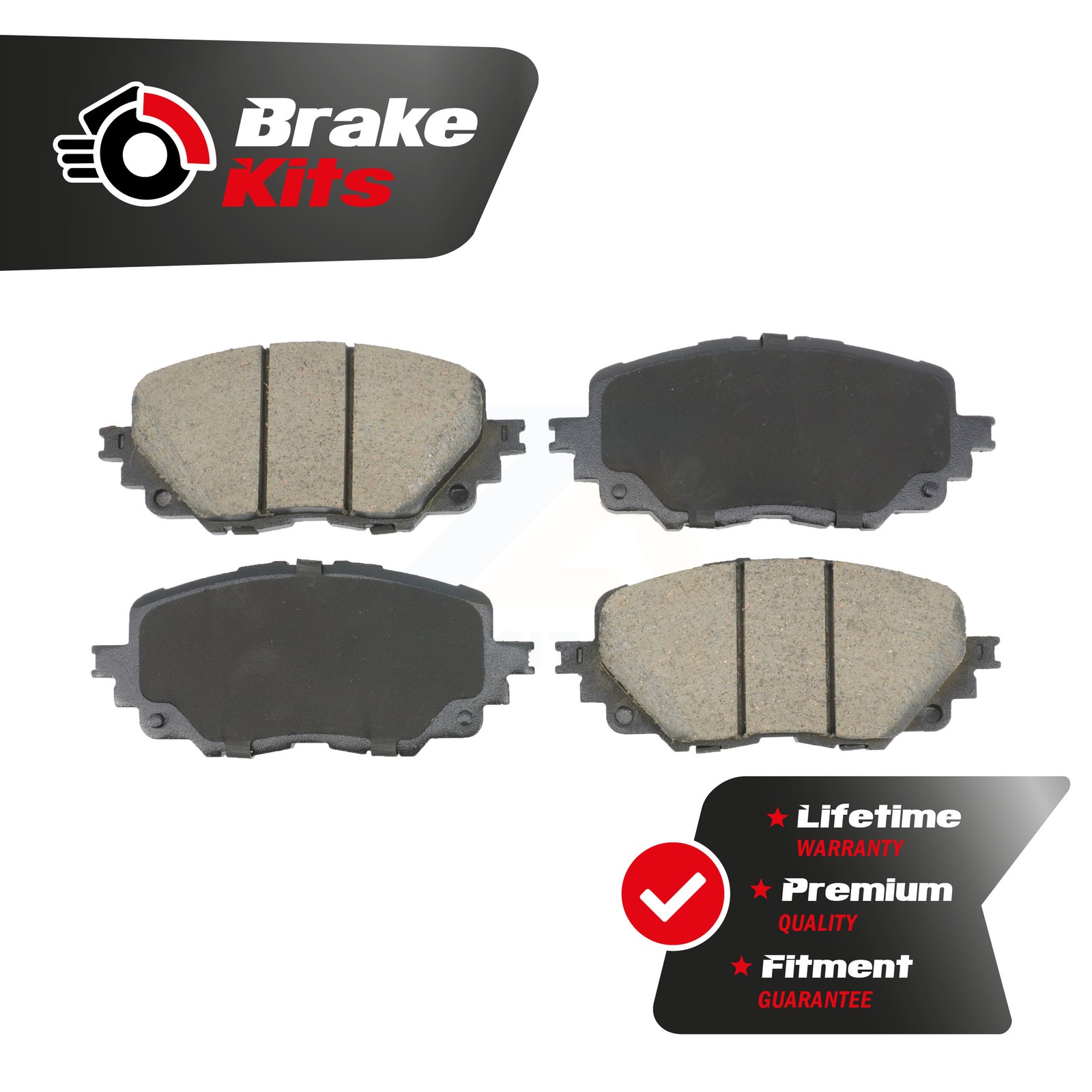 Front Ceramic Brake Pad Set For 2016-2020 Mazda MX-5 Miata Without Brembo Brakes