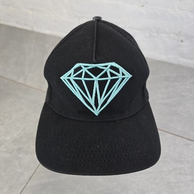 Diamond Supply Co Mütze Kappe Druckknopflasche Herren Einheitsgröße schwarz neuwertig verstellbares Logo
