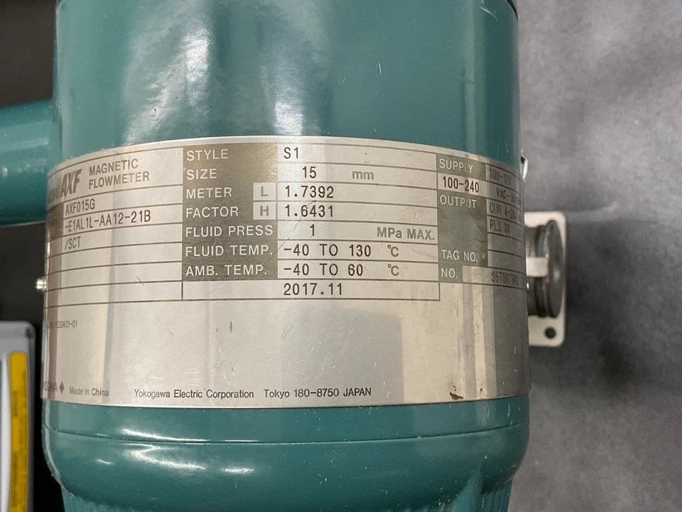 Yokogawa ADMAG AXF015G Magnetic Flowmeter 15mm AXF Transmitter Display Industria - Image 4 of 4
