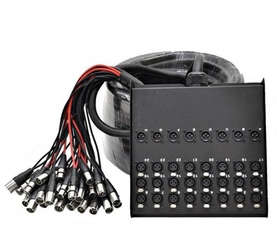 Seismic Audio SACB-16x8x100 - 16 Channel XLR Low Profile Snake Cable