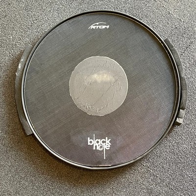 RTOM Black Hole Mesh Practice Bass Drum Head #1335