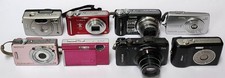Sony, Fujifilm, Panasonic, Nikon, Olympus Digital Cameras For Repair Lot of 8